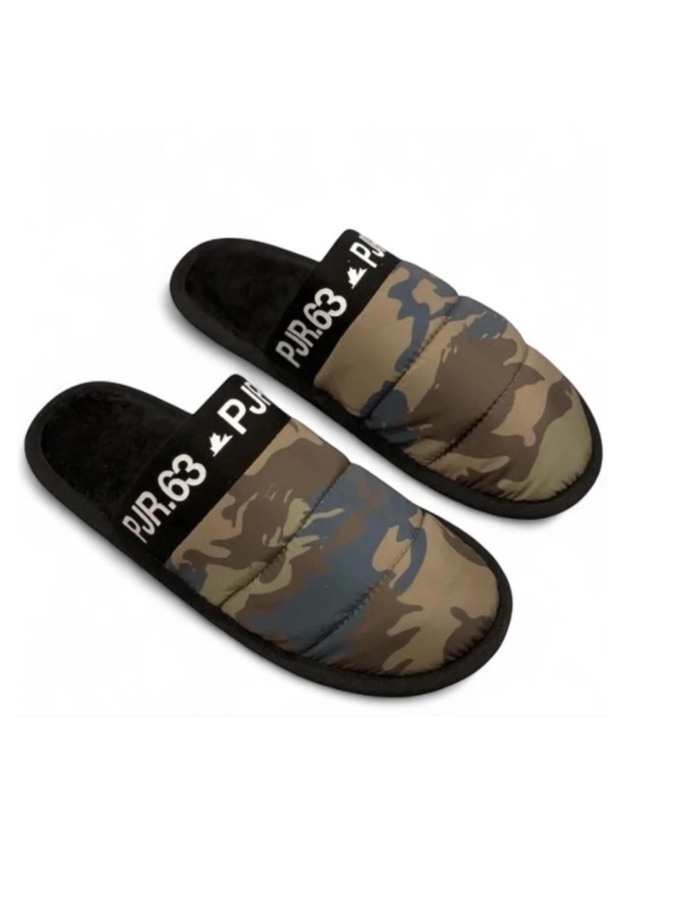 NWT, Deadstock Men’s Pajar Olive Camo Stewie Slippers Size US 8-8.5/ EUR 41